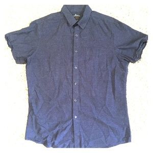 Marc Anthony Slim Fit Patterned Button Down Sz M